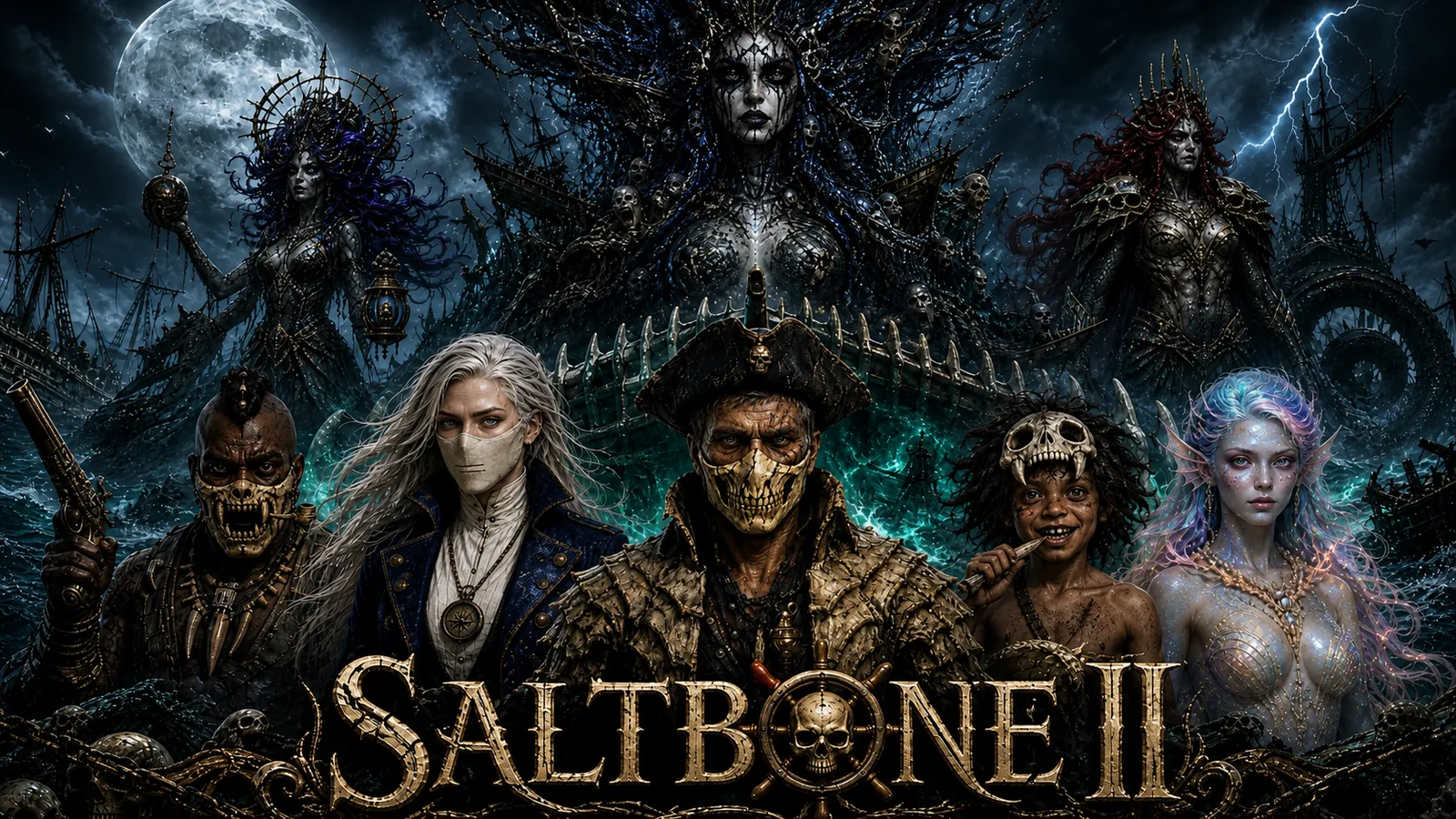 SALTBONE II: Pirates vs Dark Mermaids